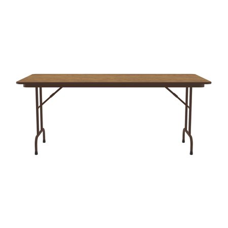 Correll CF Melamine Folding Tables 36x72  Medium Oak CF3672M-06